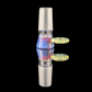 Single Colour 4 Hole Slide w/ Fumicello Donut 18mm by Empirical Glass