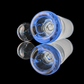 Single Colour Restriction Slide w/ Dichro Marble 18mm by Empirical Glass