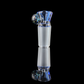 Single Colour Restriction Slide w/ Dichro Marble 18mm by Empirical Glass