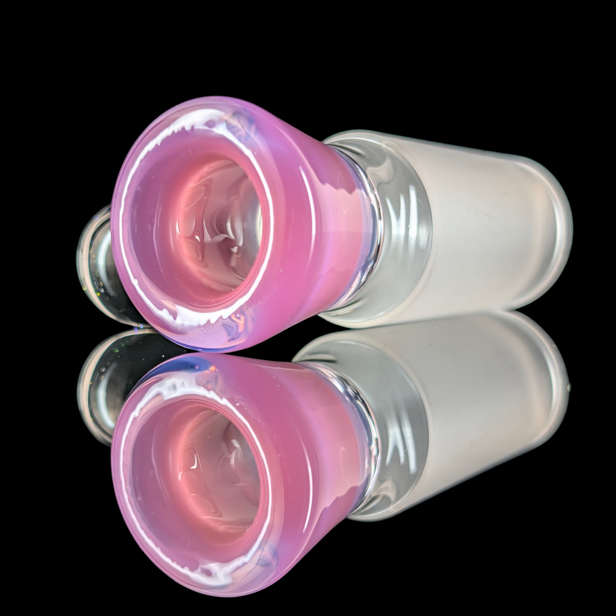 Single Colour Restriction Slide w/ Dichro Marble 18mm by Empirical Glass