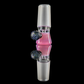 Single Colour Restriction Slide w/ Dichro Marble 18mm by Empirical Glass