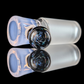 Single Colour Restriction Slide w/ Dichro Marble 18mm by Empirical Glass