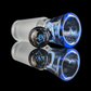Single Colour Restriction Slide w/ Dichro Marble 18mm by Empirical Glass