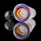Single Colour Restriction Slide w/ Dichro Marble 18mm by Empirical Glass