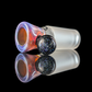 Single Colour Restriction Slide w/ Dichro Marble 18mm by Empirical Glass