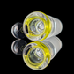 Single Colour Restriction Slide w/ Dichro Marble 18mm by Empirical Glass