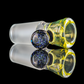 Single Colour Restriction Slide w/ Dichro Marble 18mm by Empirical Glass