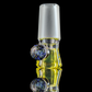 Single Colour Restriction Slide w/ Dichro Marble 18mm by Empirical Glass
