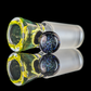 Single Colour Restriction Slide w/ Dichro Marble 18mm by Empirical Glass