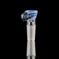 Linework Restriction Slide w/ Dichro Marble 14mm by Empirical Glass