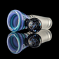 Linework Restriction Slide w/ Dichro Marble 14mm by Empirical Glass