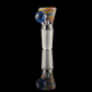 Linework Restriction Slide w/ Dichro Marble 14mm by Empirical Glass