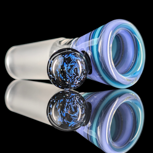 Linework Restriction Slide w/ Dichro Marble 14mm by Empirical Glass