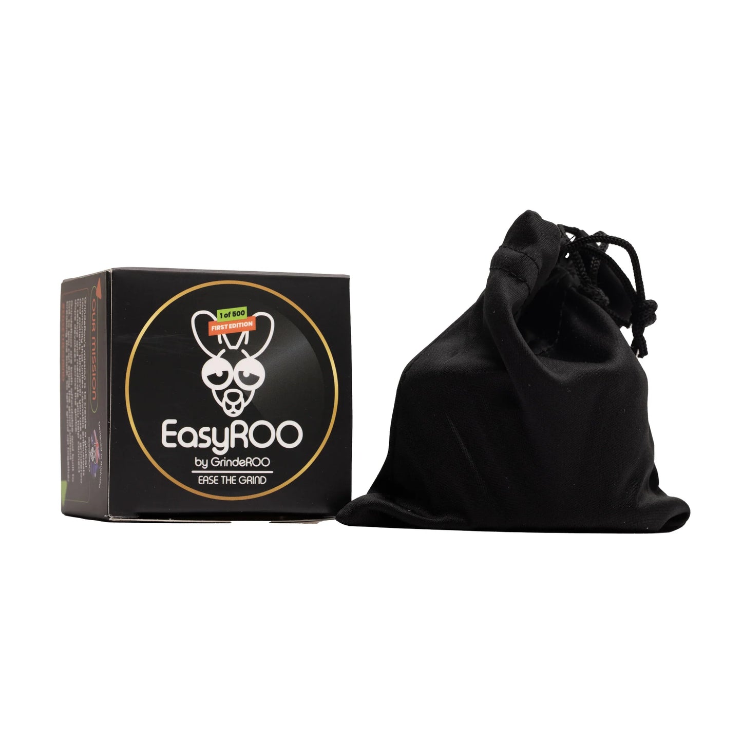 EasyROO 63mm 3 piece Premium Ceramic Coated Hand Grinder