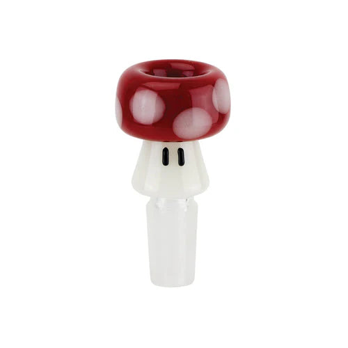 Red Mushroom Bowl 14mm by Empire Glassworks