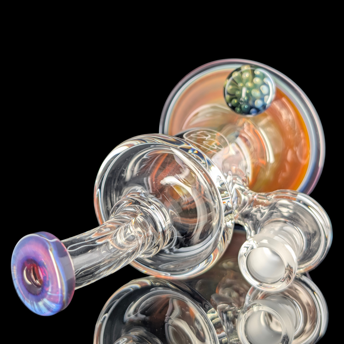 Amber Purple Banger Hanger by Empirical Glass