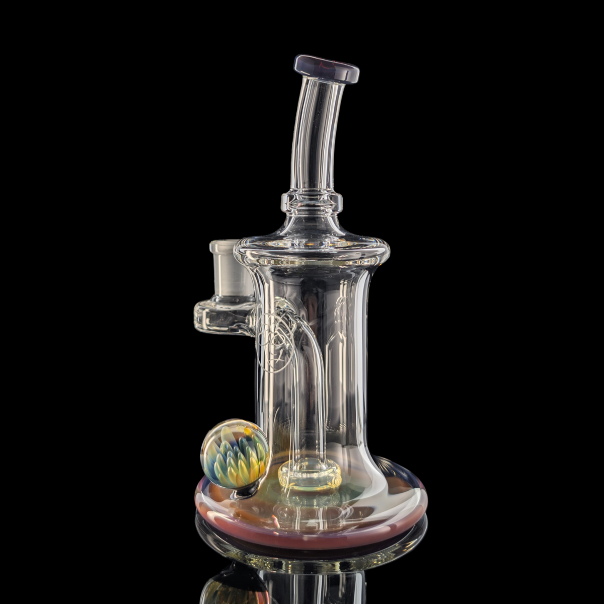 Amber Purple Banger Hanger by Empirical Glass
