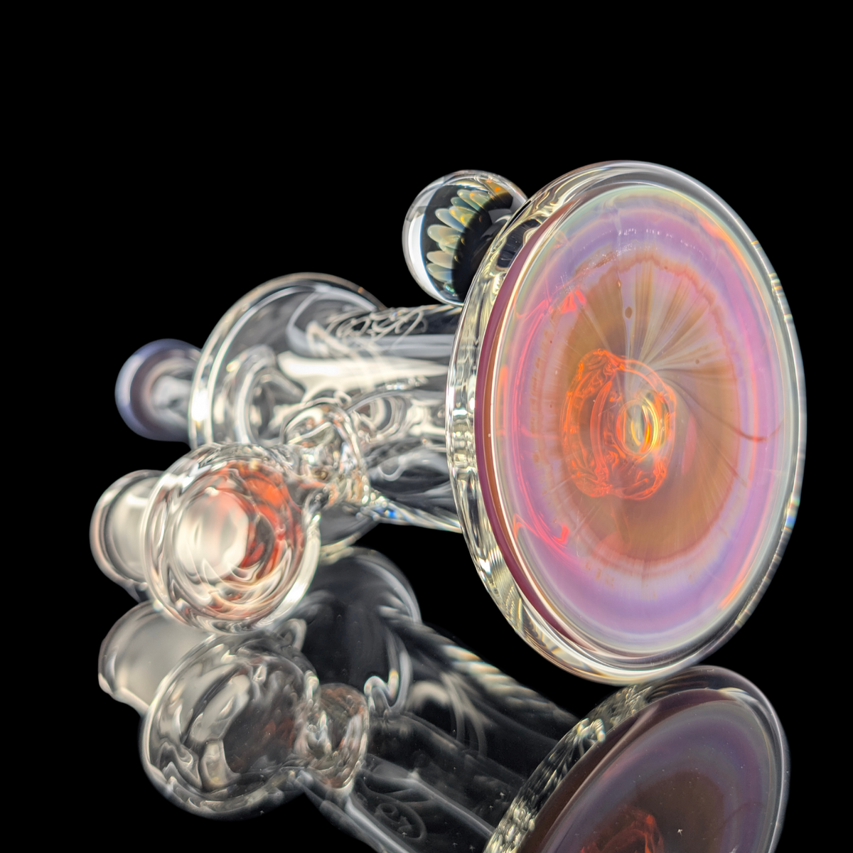 Amber Purple Banger Hanger by Empirical Glass