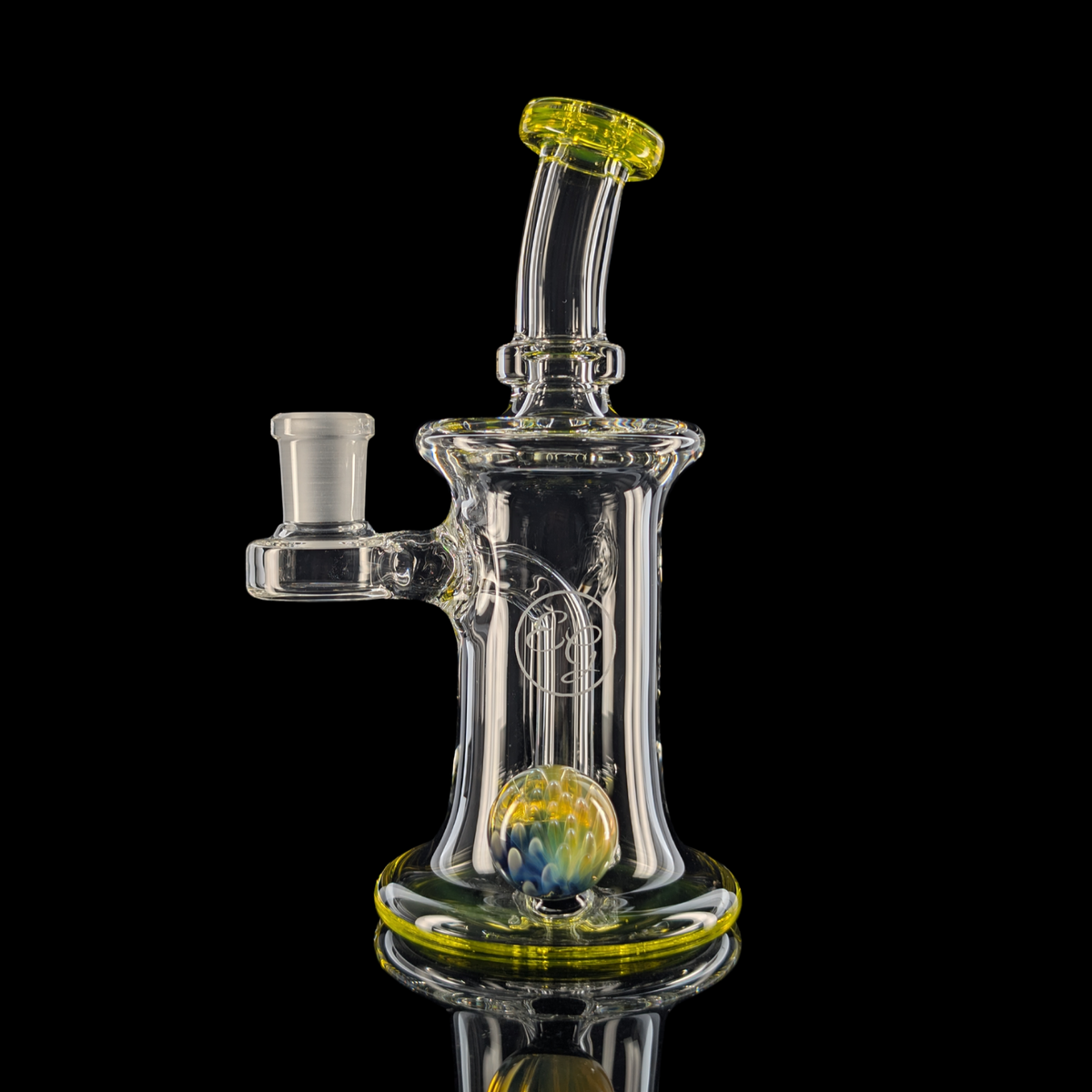 Banger Hanger w/ Implosion Marble by Empirical Glass