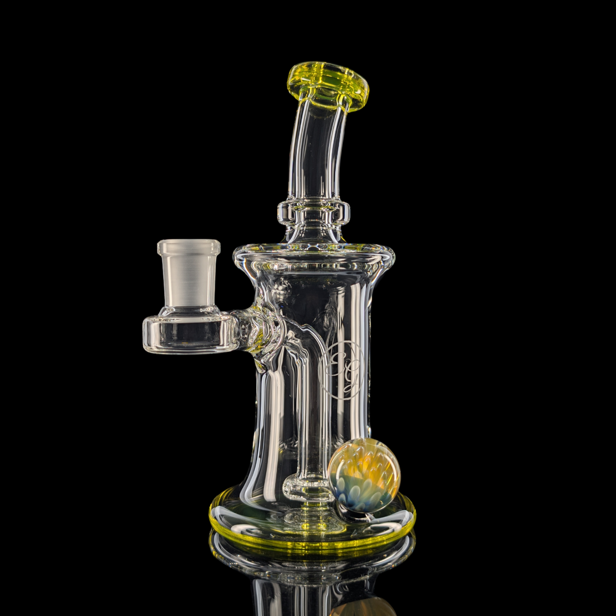 Banger Hanger w/ Implosion Marble by Empirical Glass