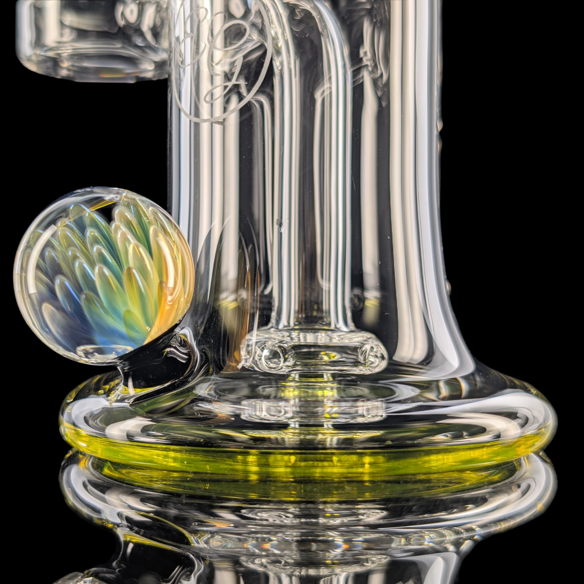 Banger Hanger w/ Implosion Marble by Empirical Glass