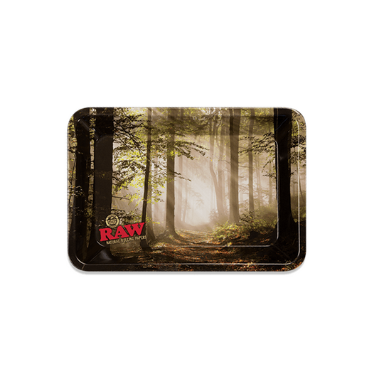 RAW Rolling Tray Metal Mini Smokey Forest 18x12.5cm
