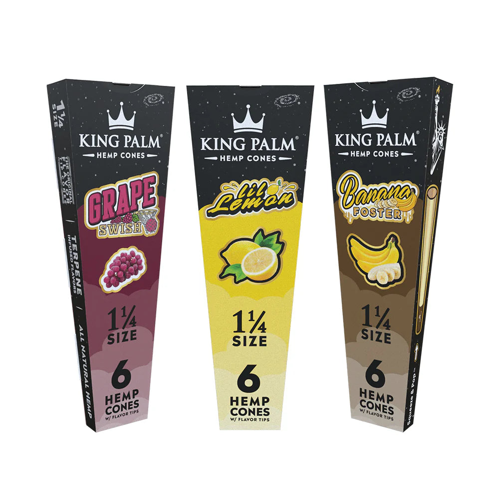 King Palm 1 1/4 Size Pre-Rolled Hemp Cones