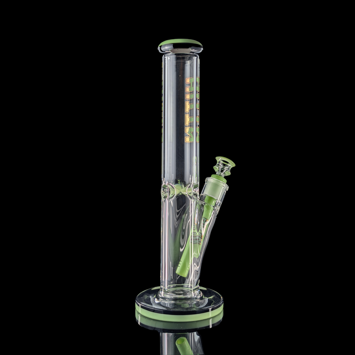 Hittn 35cm Straight Tube 9mm w/ Coloured Lip & Base