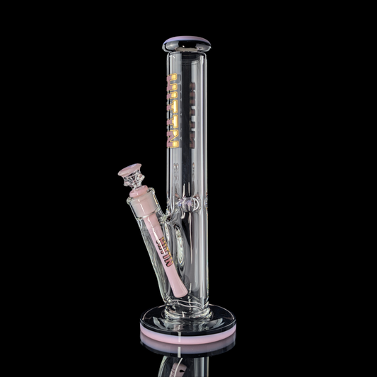 Hittn 35cm Straight Tube 9mm w/ Coloured Lip & Base