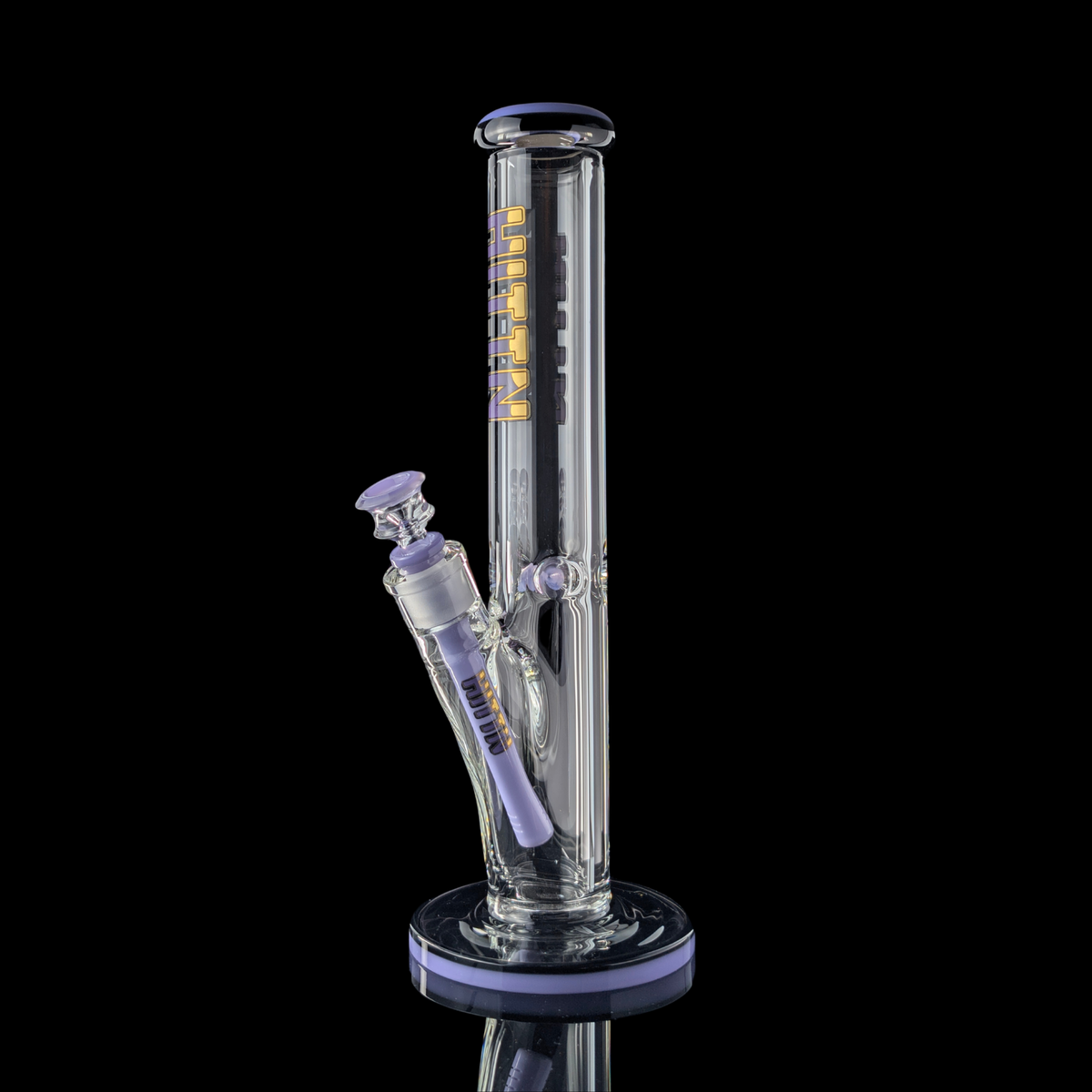 Hittn 35cm Straight Tube 9mm w/ Coloured Lip & Base