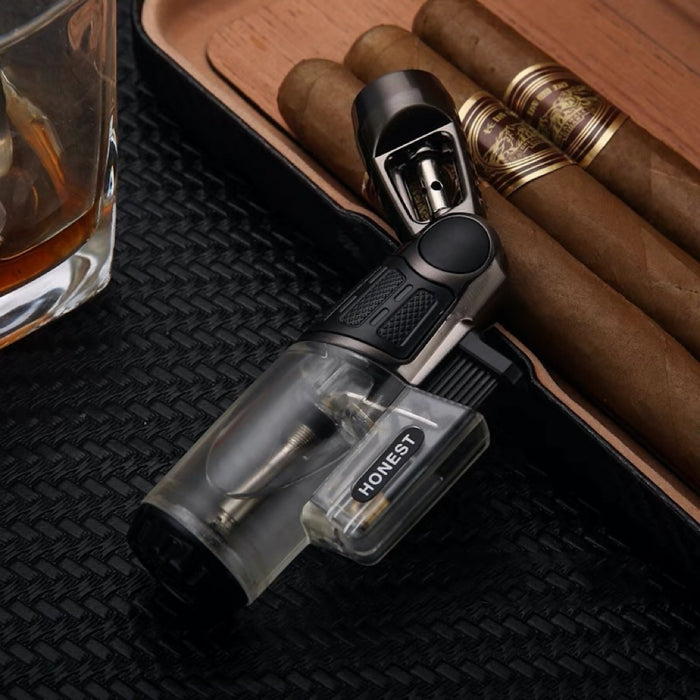 Honest Single Jet Lighter w/ Adjustable Burner Head