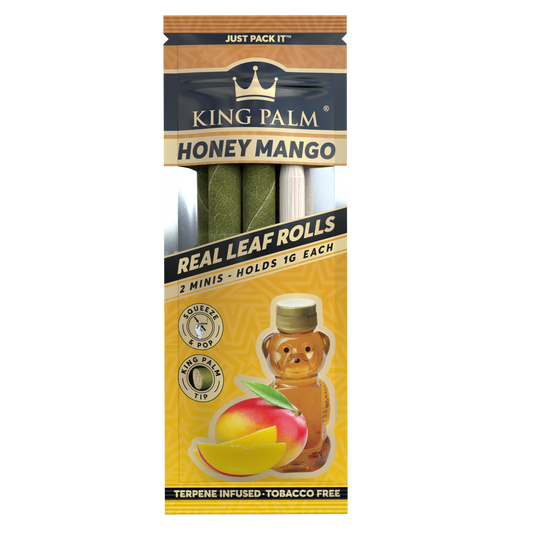 King Palm Mini Rolls 2 Pack Honey Mango