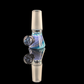 Empirical Glass Linework Restriction Slide w/ Dichro Marble 14mm Purple/Blue/Mint