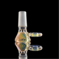 Rainbow Fume Spiral Restriction Slide w/ Fumicello Donut 14mm by Empirical Glass