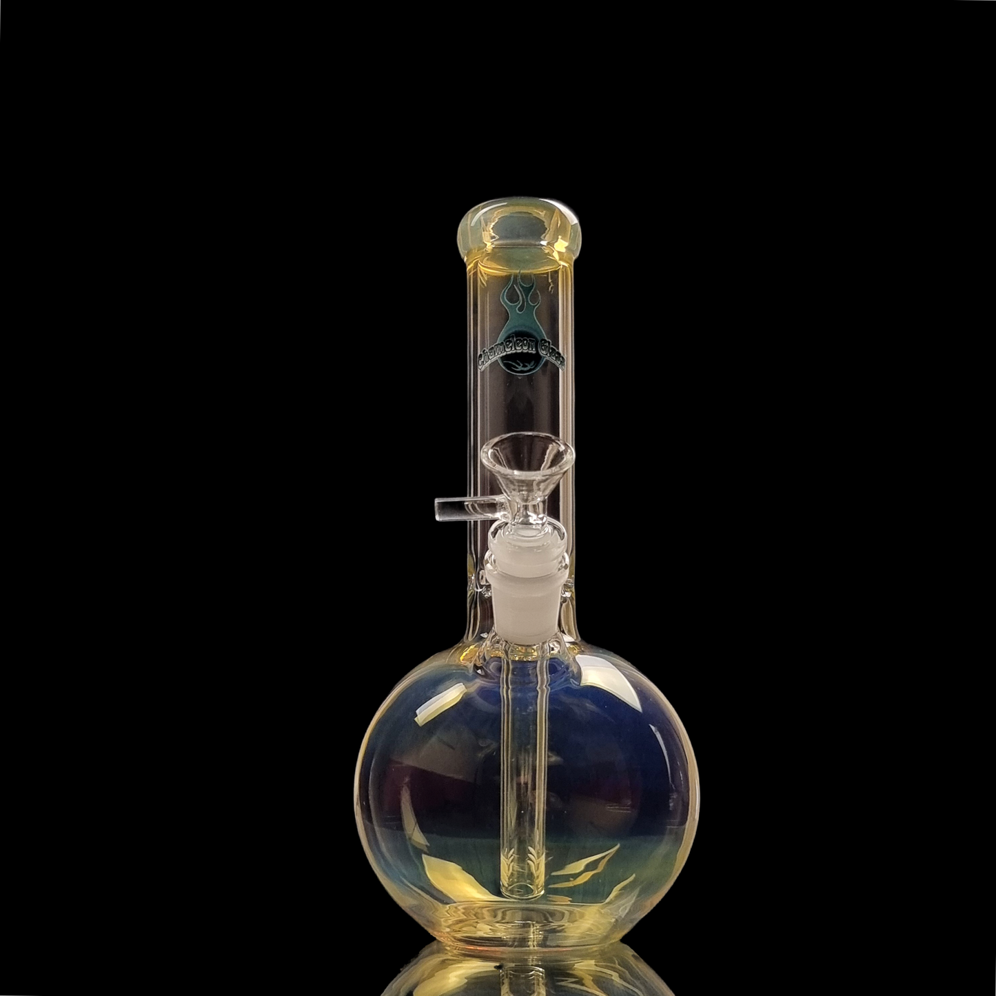 Luminous Series 23cm Classic Base Water Pipe by Chameleon Glass