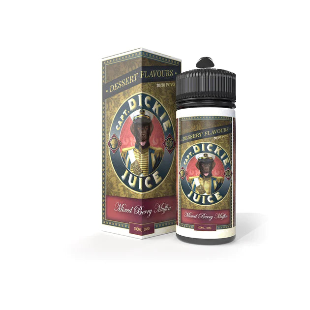 Captain Dickies Mixed Berry Muffin 100ml 0mg Ejuice