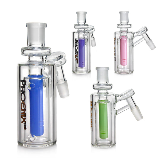Phoenix Double Wall Encased Stem Ash Catcher 14mm 45 degree