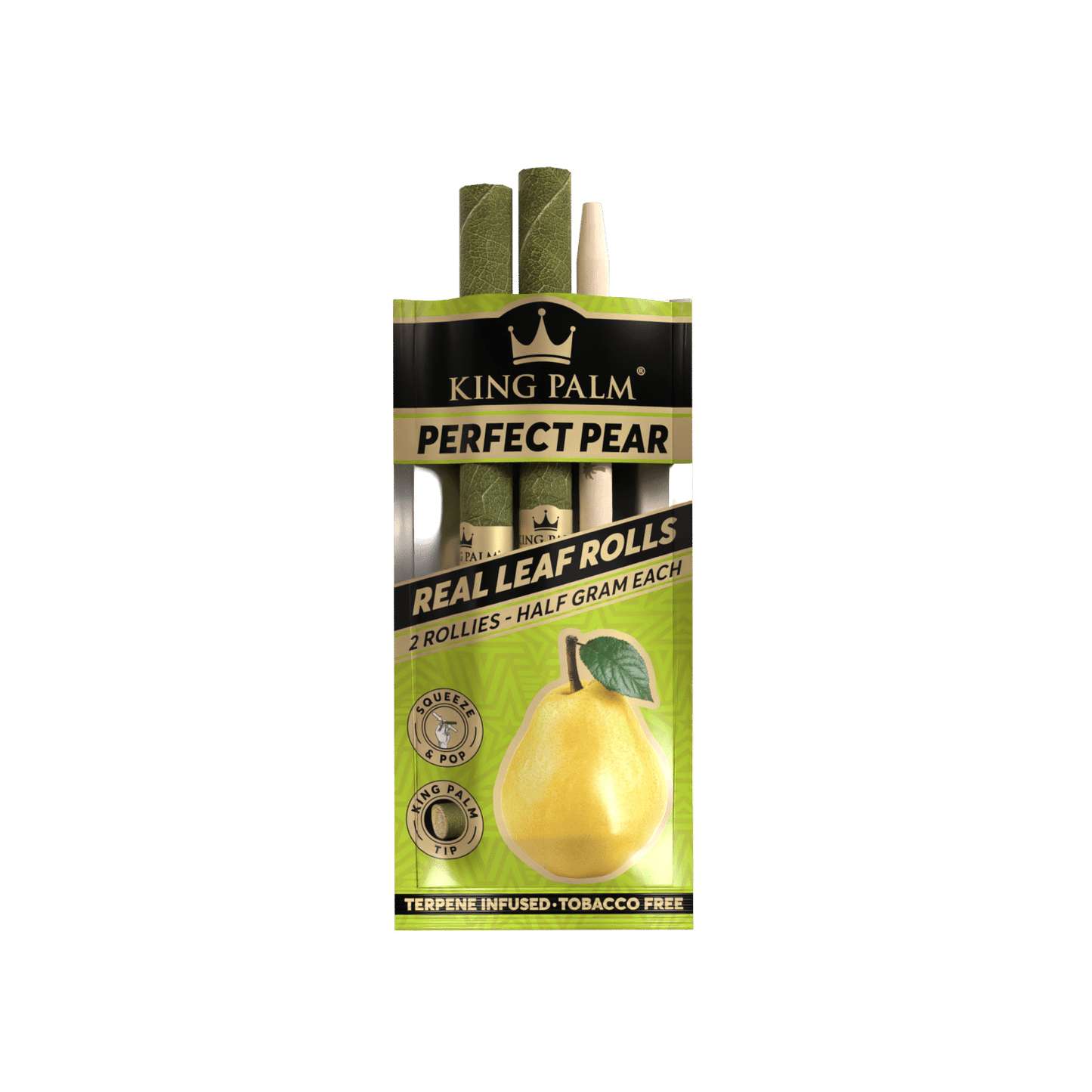 King Palm Rollie Rolls 2 Pack Perfect Pear