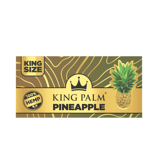 King Palm Pineapple King Size Hemp Rolling Papers w/ Tips