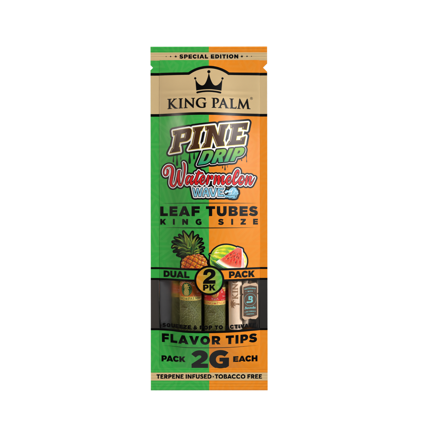 King Palm King Rolls Pine Drip & Watermelon Dual Pack