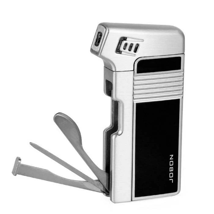 Jobon Yellow Flame Pipe Lighter w/ Built in Tools