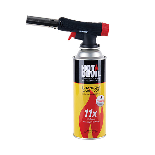 Hot Devil Professional Blow Torch Head With Free Gas Can *IN STORE PICK UP ONLY*