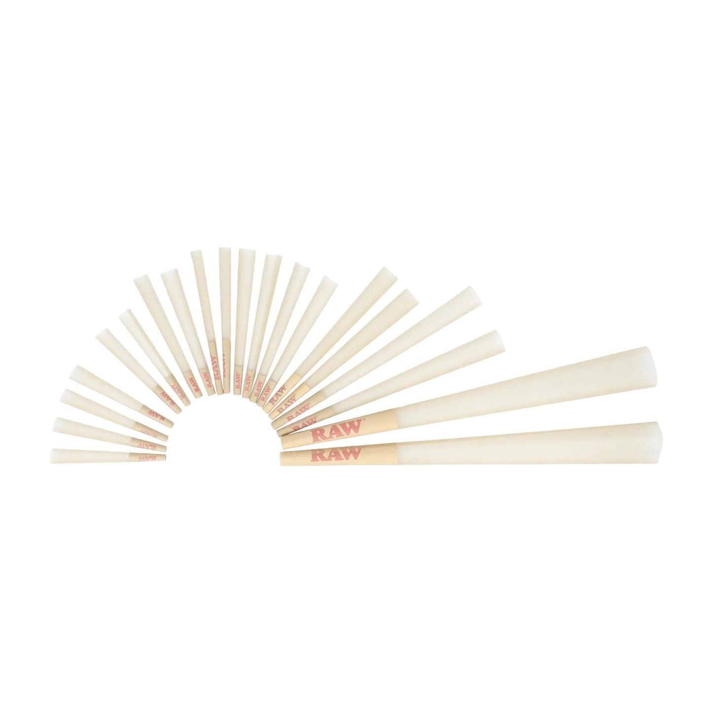 RAW 20 Stage RAWket Launcher Pack 5 different Size cones 20 per pack