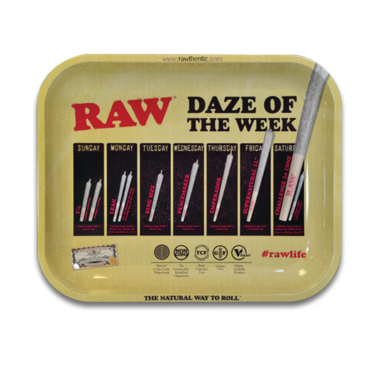 RAW Rolling Tray Large Daze of the Week 34x27.5cm