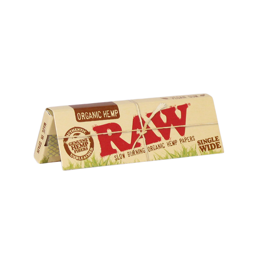 RAW Single Wide Organic Rolling Papers