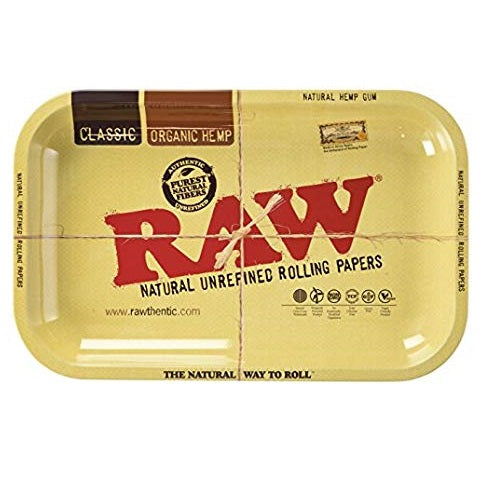 RAW Rolling Tray Metal Small RAW Design 27.5x17.5cm