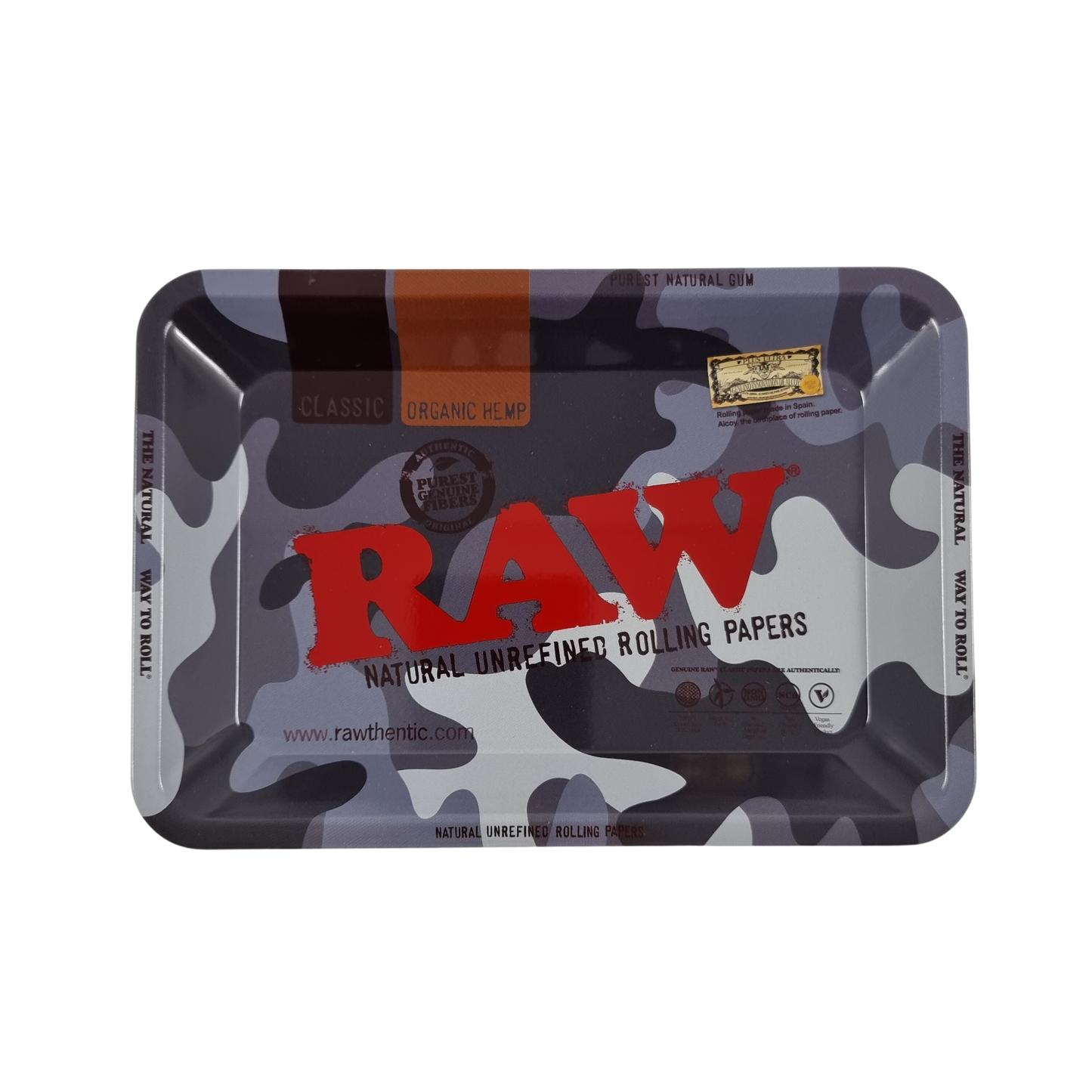 RAW Rolling Tray Metal Mini Camo 18x12.5cm