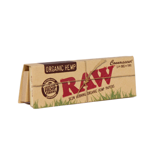 RAW Organic 1 1/4 Connoisseur Papers + Filter Tips