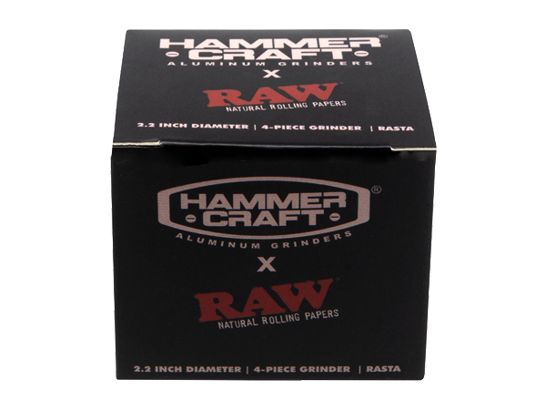 RAW X Hammercraft 55mm 4 Part Aluminium Grinder