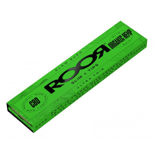 ROOR Organic Hemp Kingsize Slim Rolling Papers & Tips